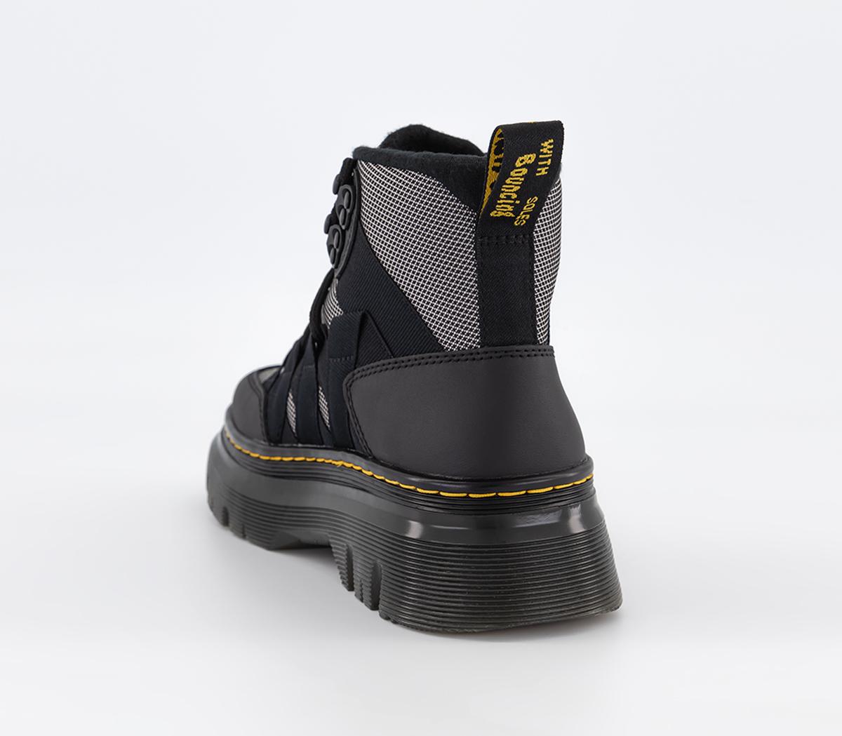 Dr. Martens Boury Boots Black Zinc - Women's Ankle Boots