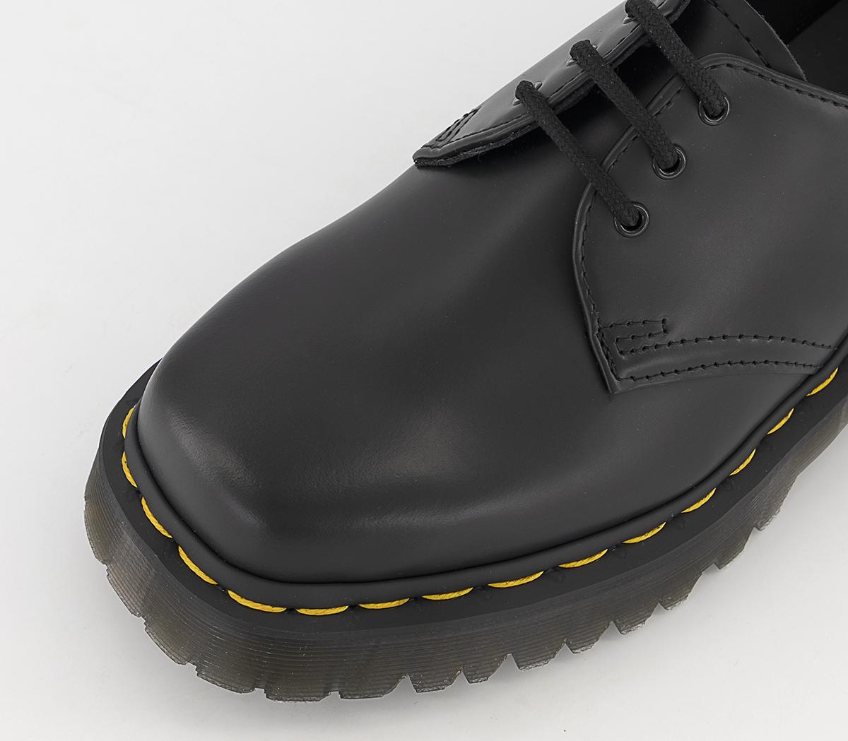 (*)様 Dr.Martens 1461 BEX SQUARED BLACK U Buty damskie Dr. Martens 1461 Bex Squared 3 Eye Shoe Black