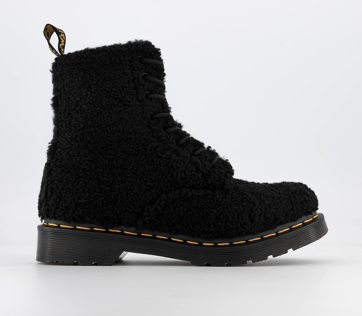 1460 Pascal Lux Borg Boots Black