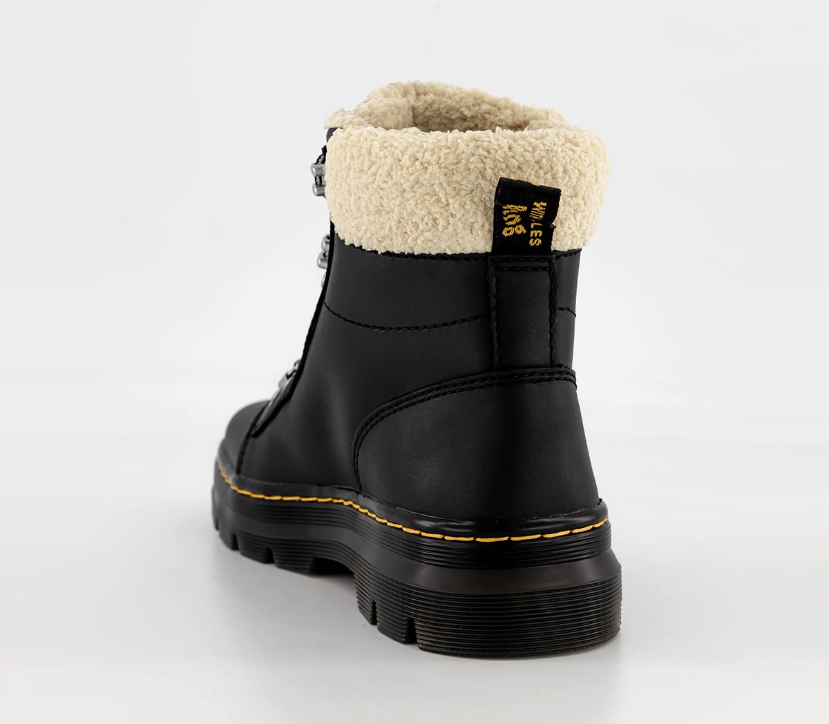 Fur Lined Dr Martens Womens Combs Boots Martens Combs Faux