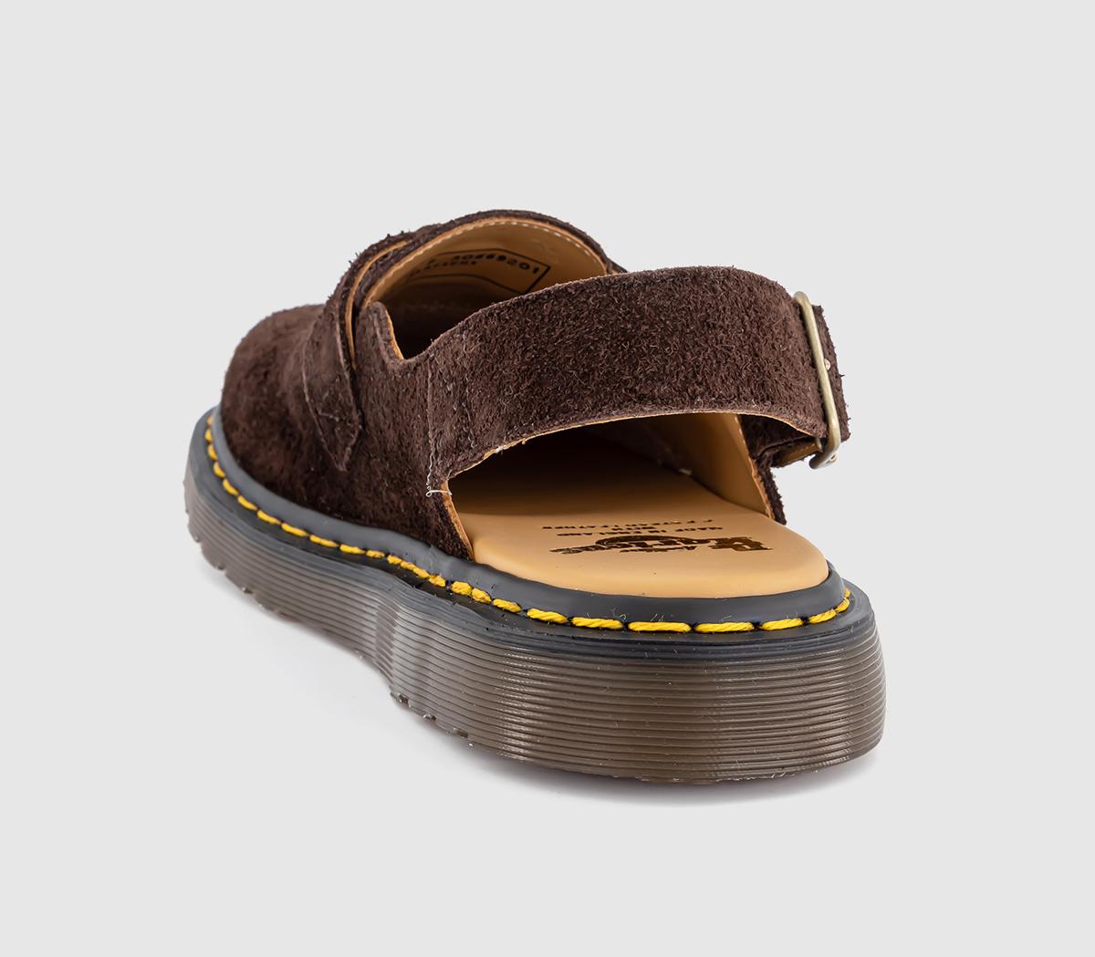 Dr. MartensJorge Shearling MulesDark Brown Desert Oasis Suede