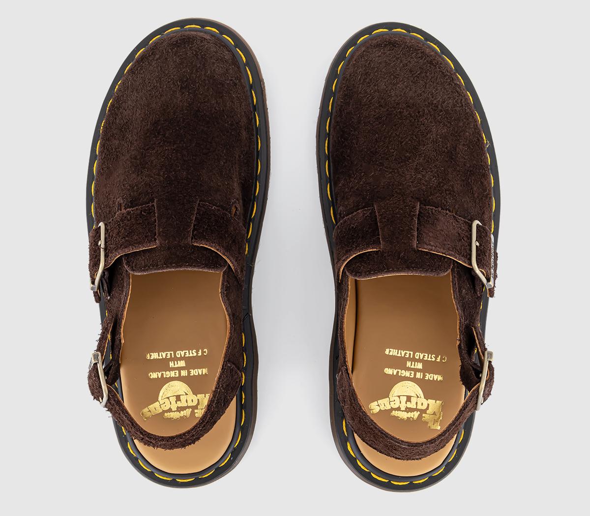 Dr. MartensJorge Shearling MulesDark Brown Desert Oasis Suede
