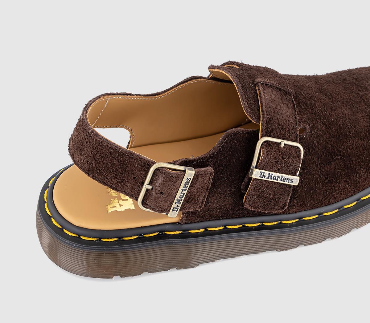 Dr. MartensJorge Shearling MulesDark Brown Desert Oasis Suede