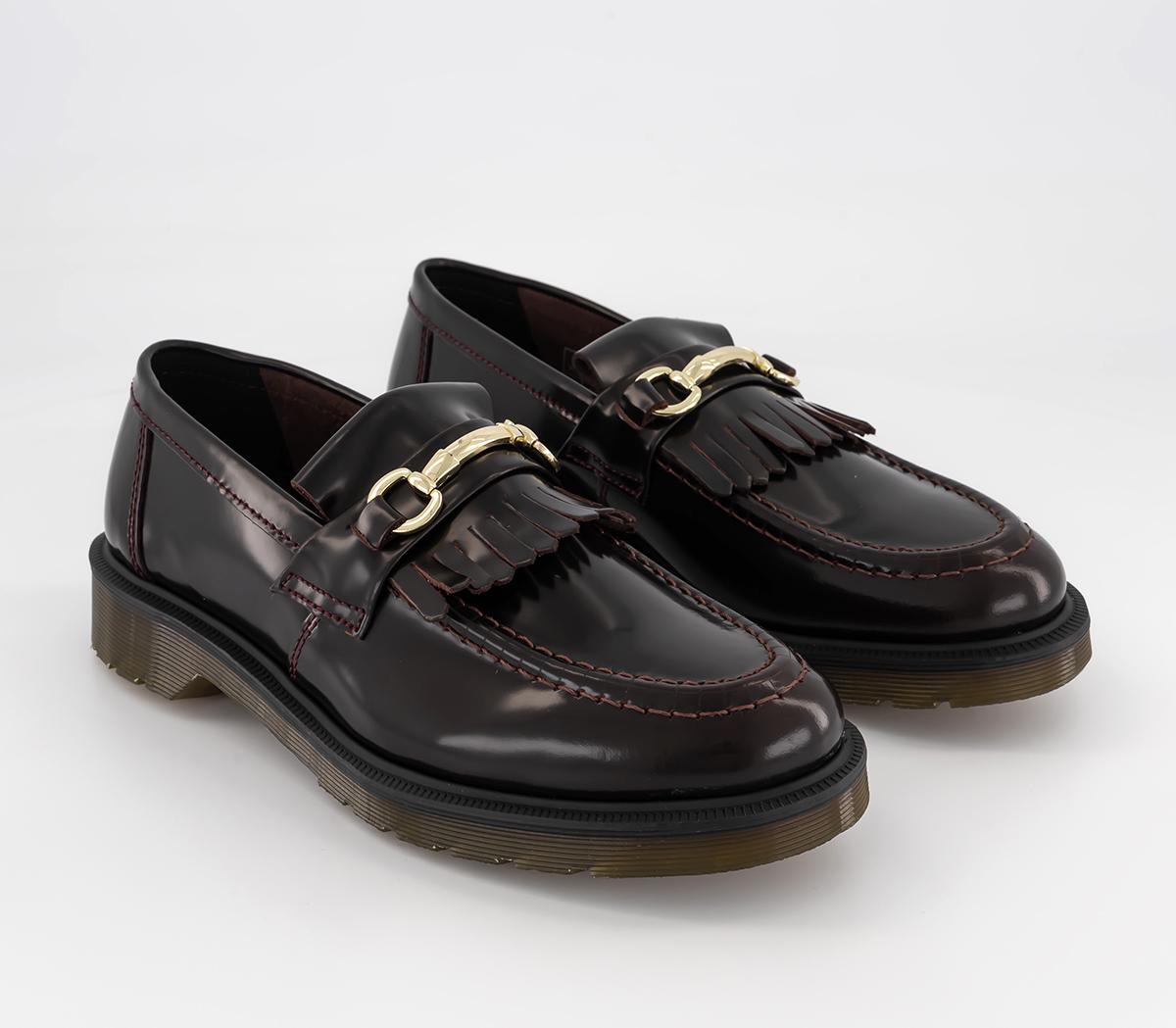 Dr. Martens Adrian Snaffle Loafers Cherry Red Arcadia - Men's
