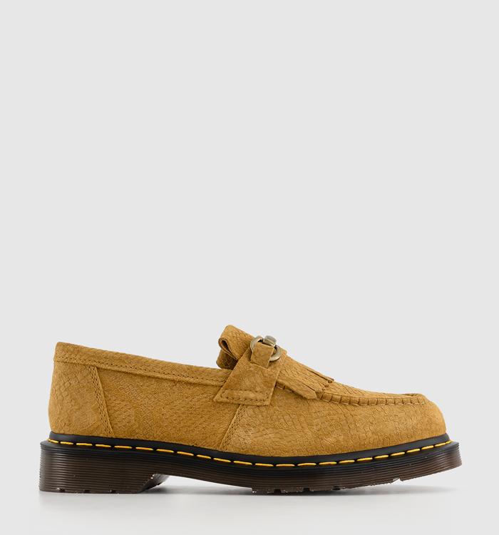 Dr. Martens Adrian Snaffle Loafers Autumn Spice Repello Calf Python Emboss