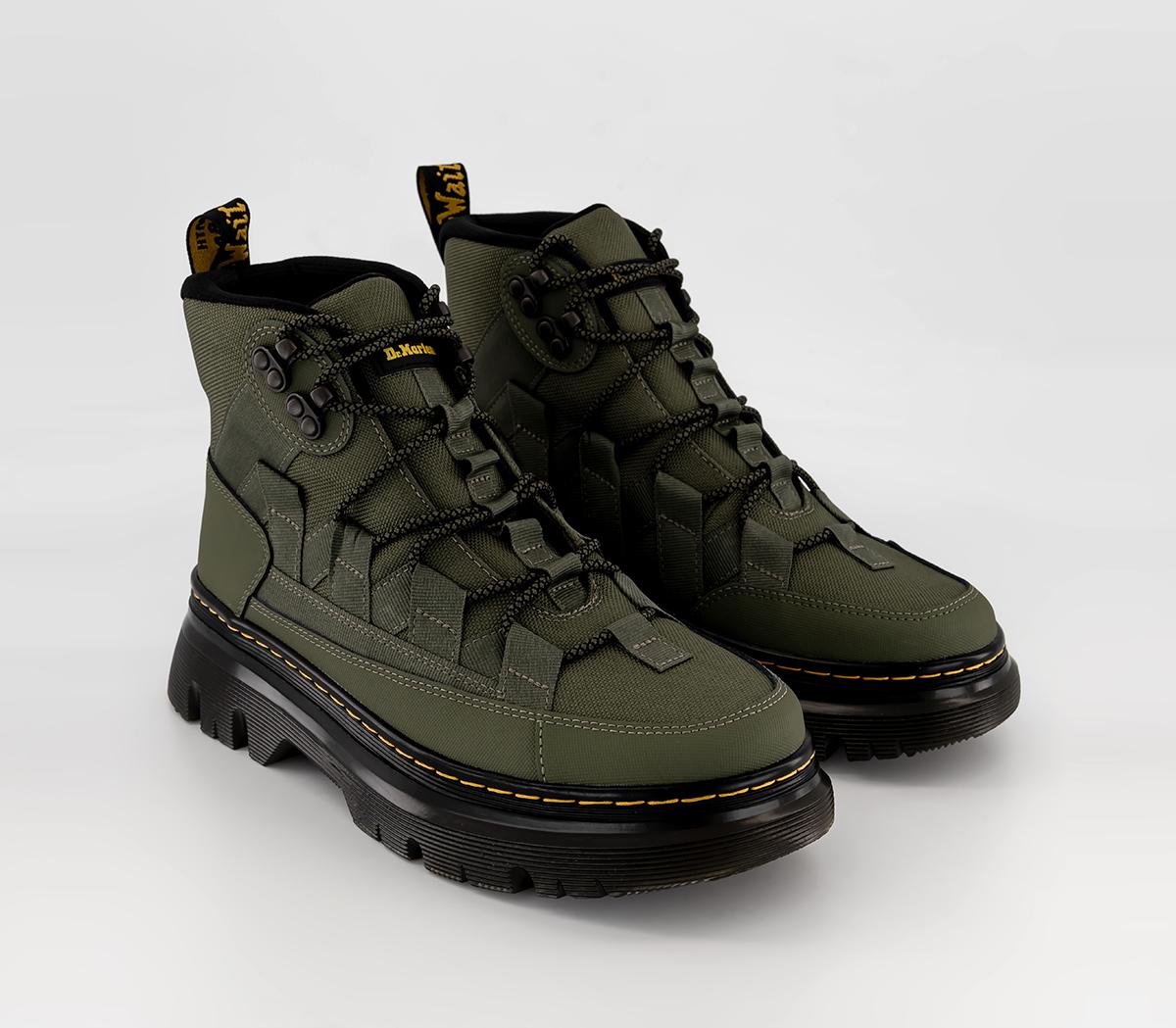 Dr. Martens Boury Boots Khaki Green - Men’s Boots