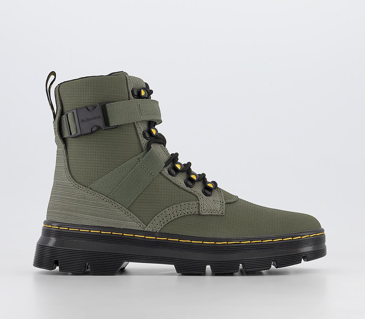 Dr. Martens Combs Tech Ii Boots Khaki Green - Men’s Boots