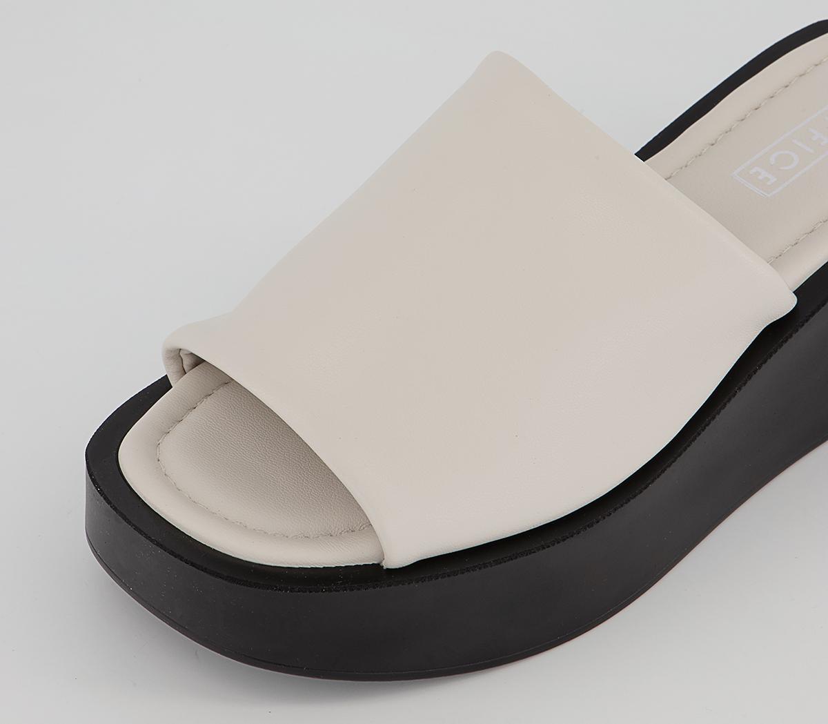 Office Maggie Flatform Mules Office Maggie Flatform Mules White