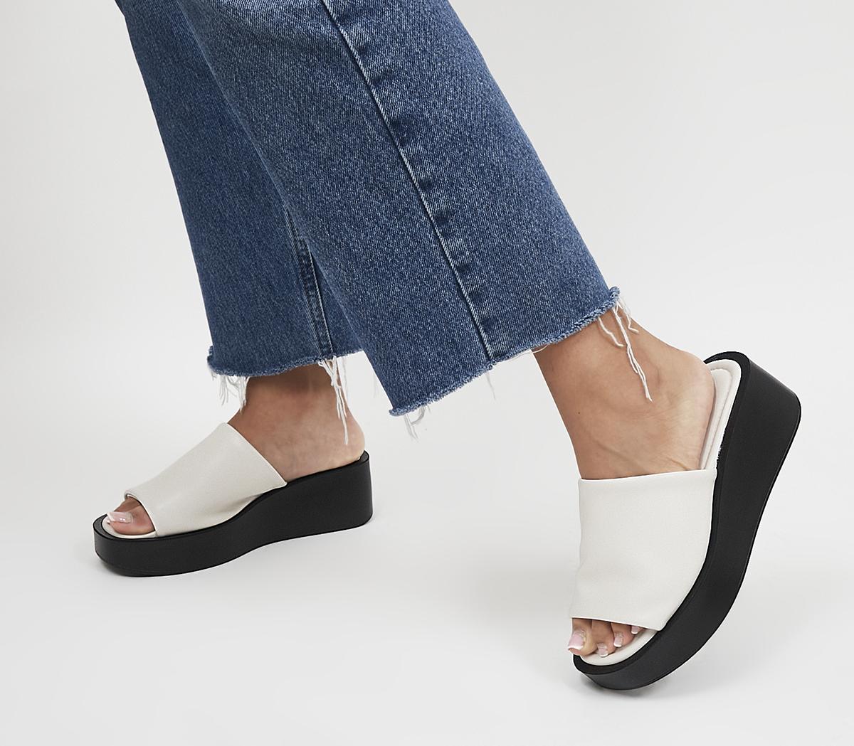 Black best sale flatform mules