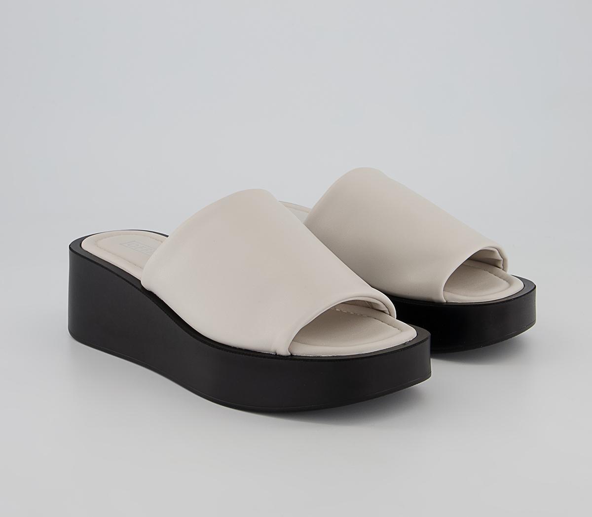 Office Maggie Flatform Mules Office Maggie Flatform Mules White