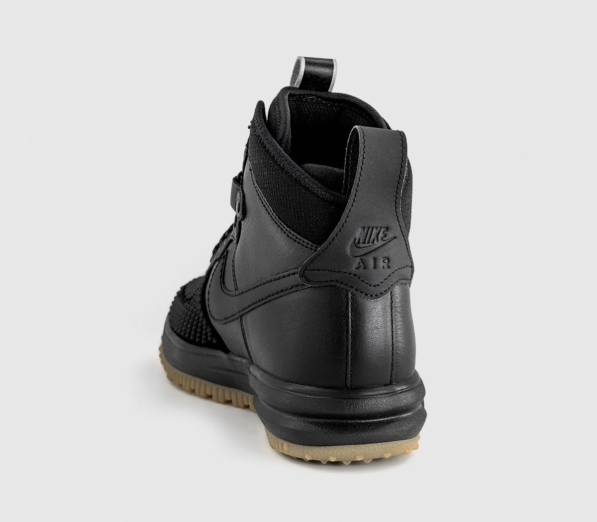 NikeLunar Force 1Black Black Metallic Silver Anthracite