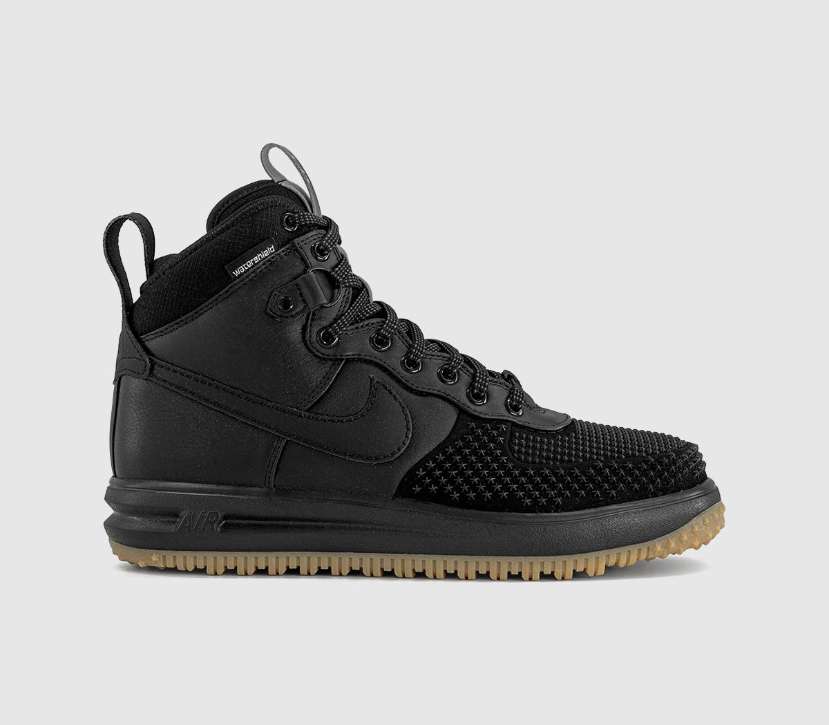 NikeLunar Force 1Black Black Metallic Silver Anthracite