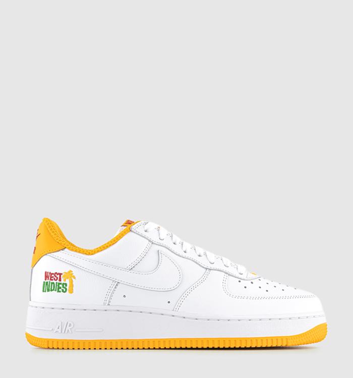 Nike Air Force 1 Trainers White White University Gold