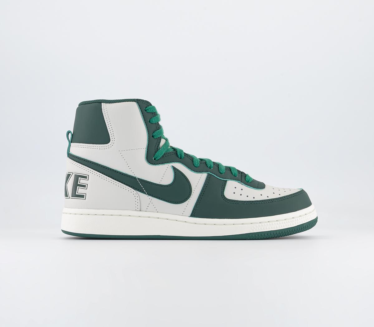NikeTerminator High TrainersSwan Noble Green Sail Washed Green