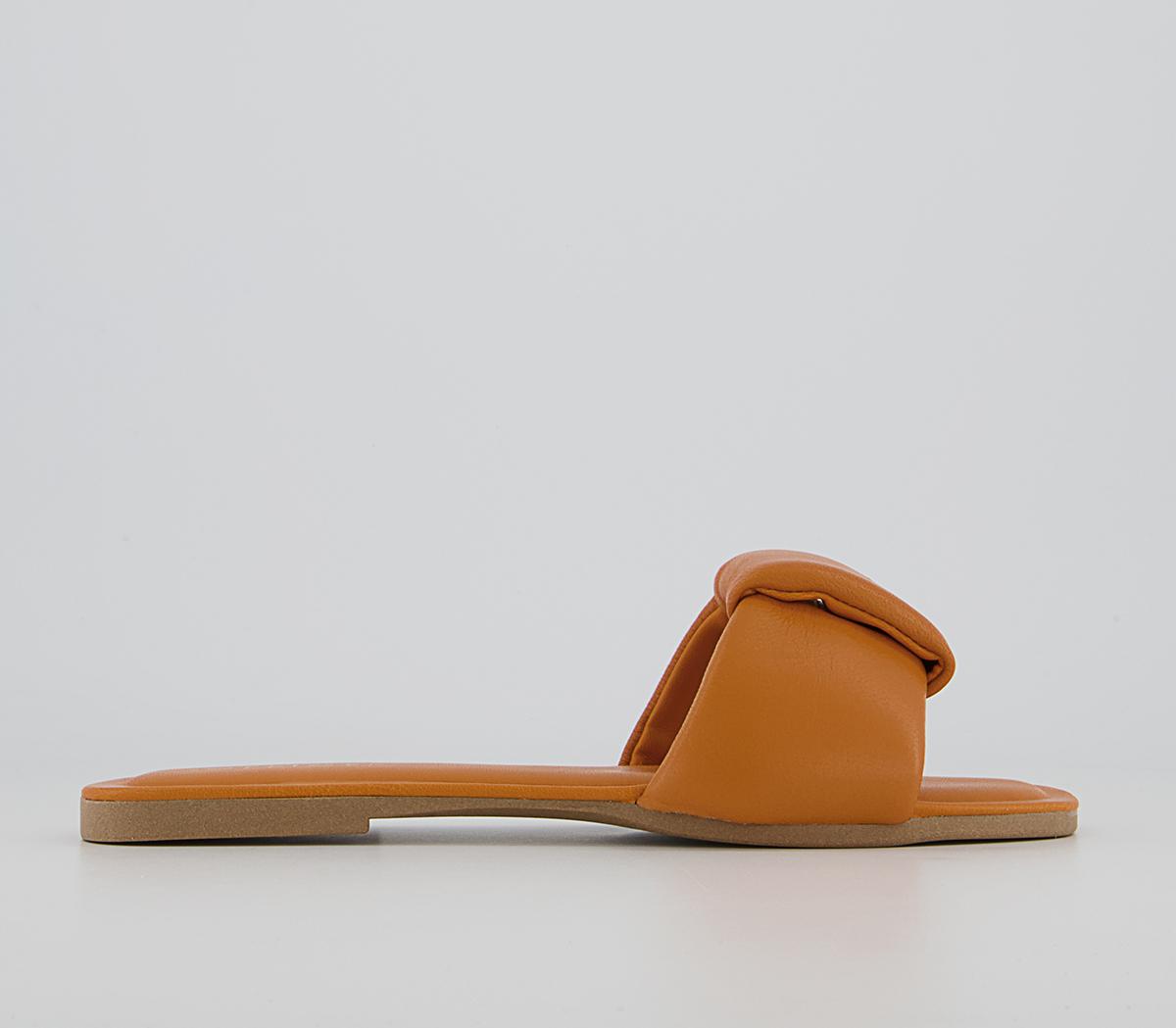 Office Stella Padded Strap Sandals Office Stella Padded Strap Sandals Orange Leather