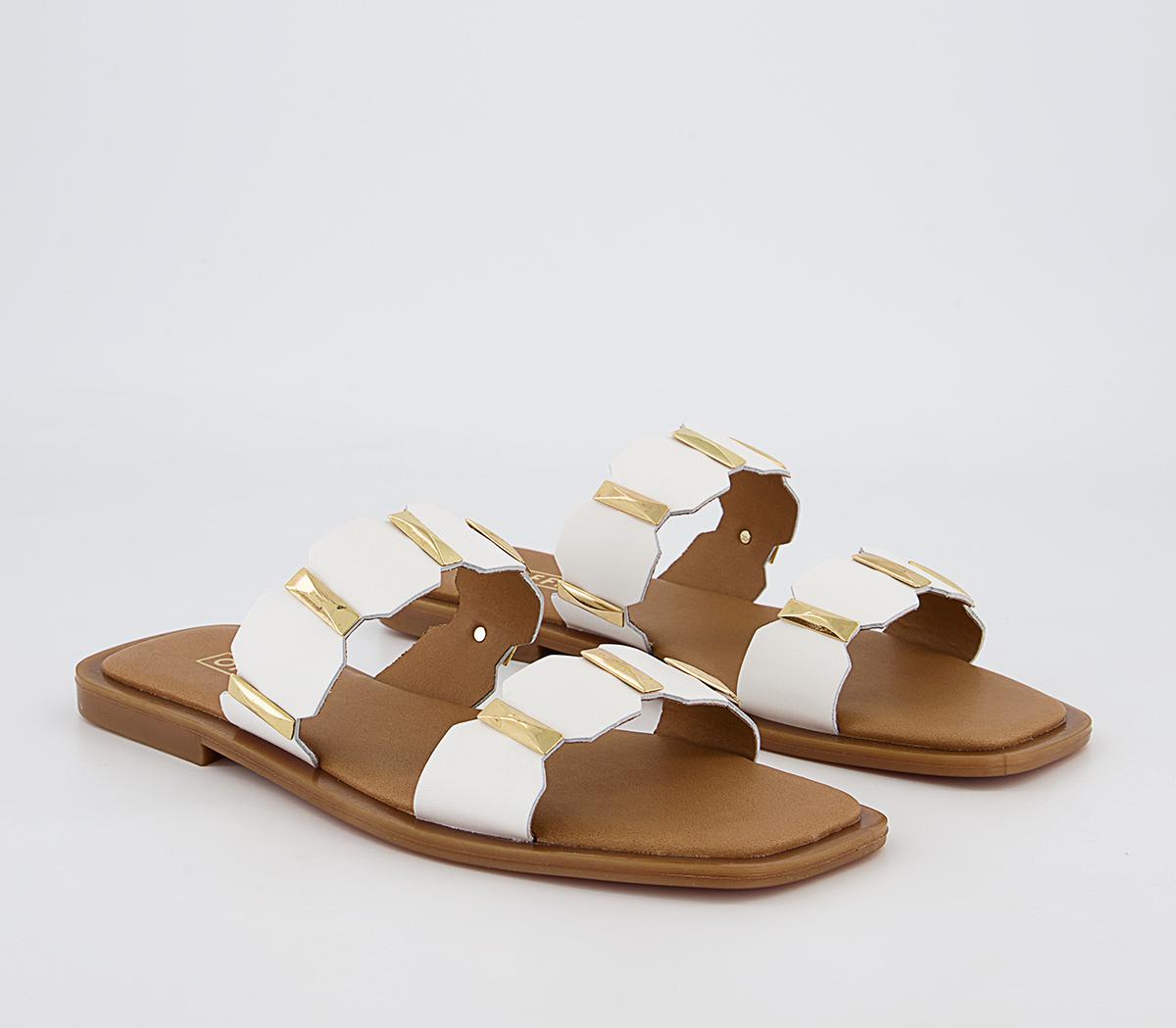 women's double strap slides