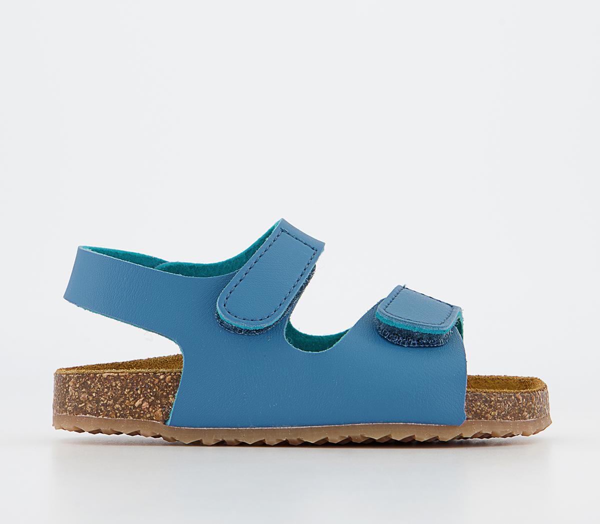 EARTHCHILDTropical Toddler Double Strap SandalsBlue