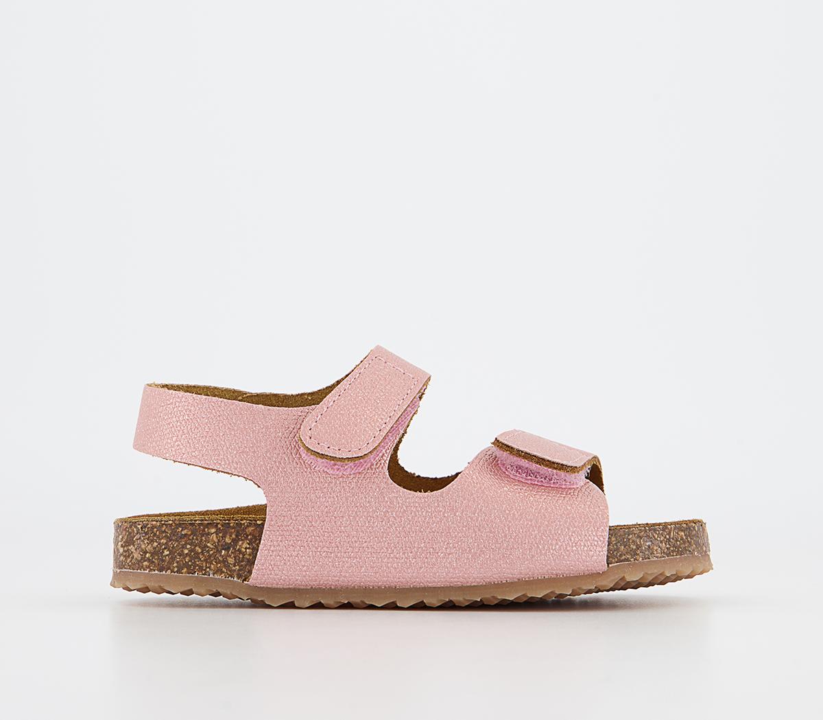 Earthchild Tropical Toddler Double Strap Sandals Pink