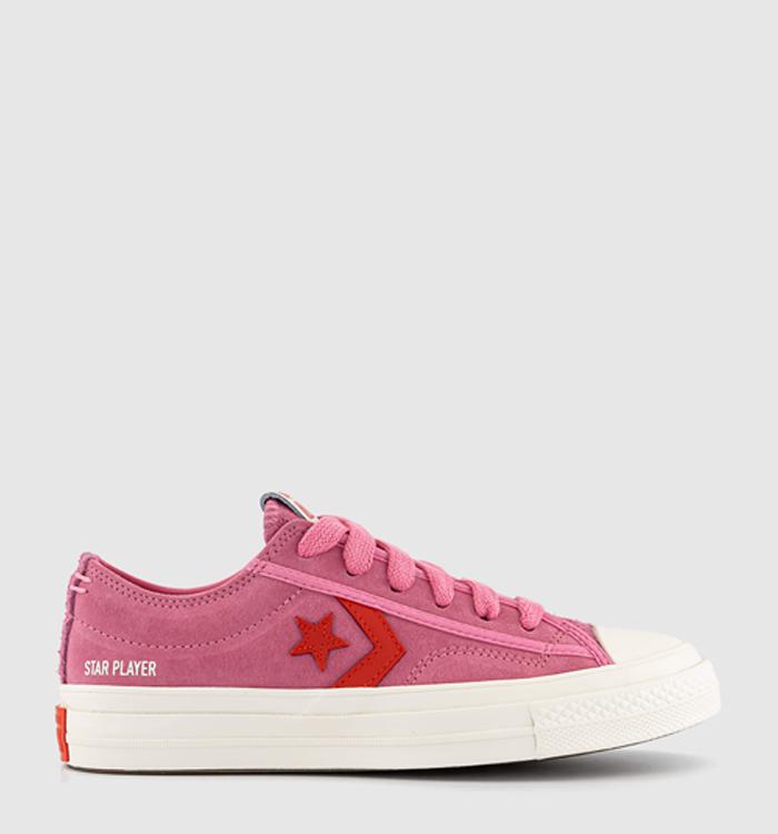 Converse Star Player 76 Trainers Pink Fever Dream Egret
