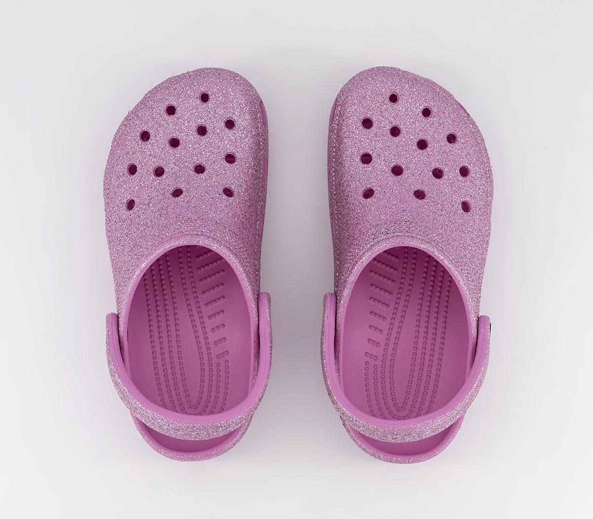 Crocs Classic Glitter II Clogs Taffy Pink - Flat Shoes for Women