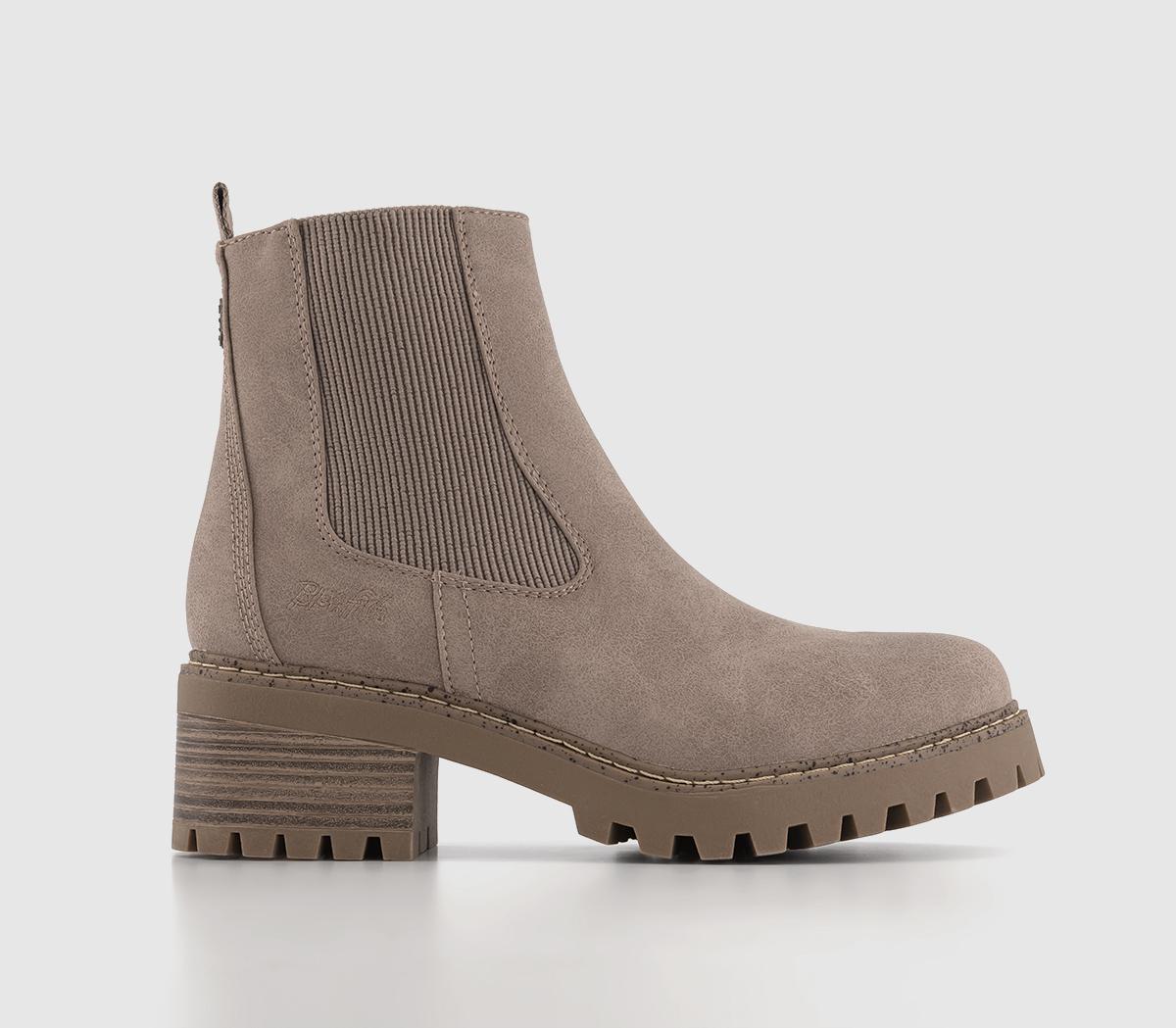 Leven Chelsea Boots Taupe Oiled Vegan Nubuck