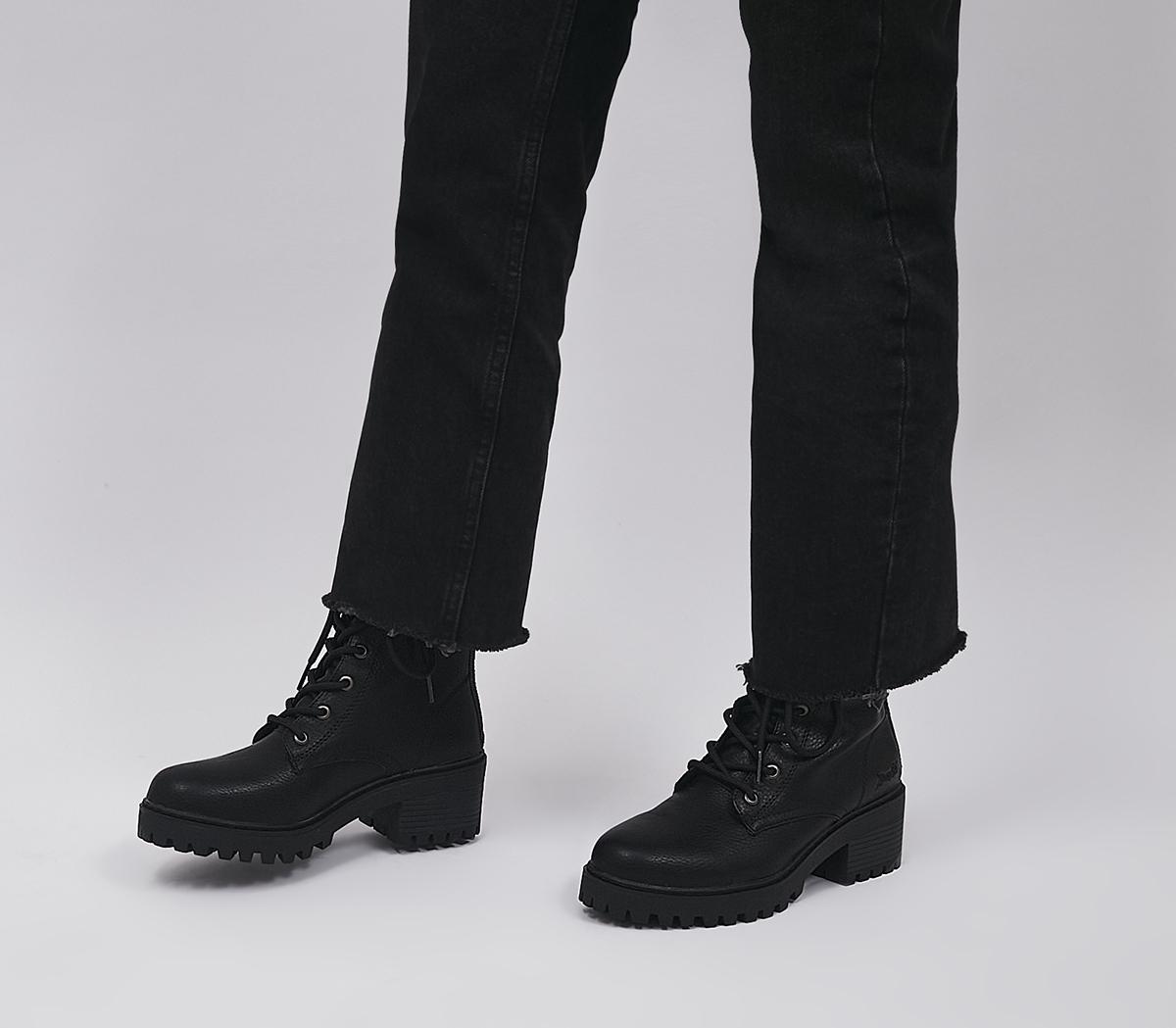 Cheap black cheap lace up boots