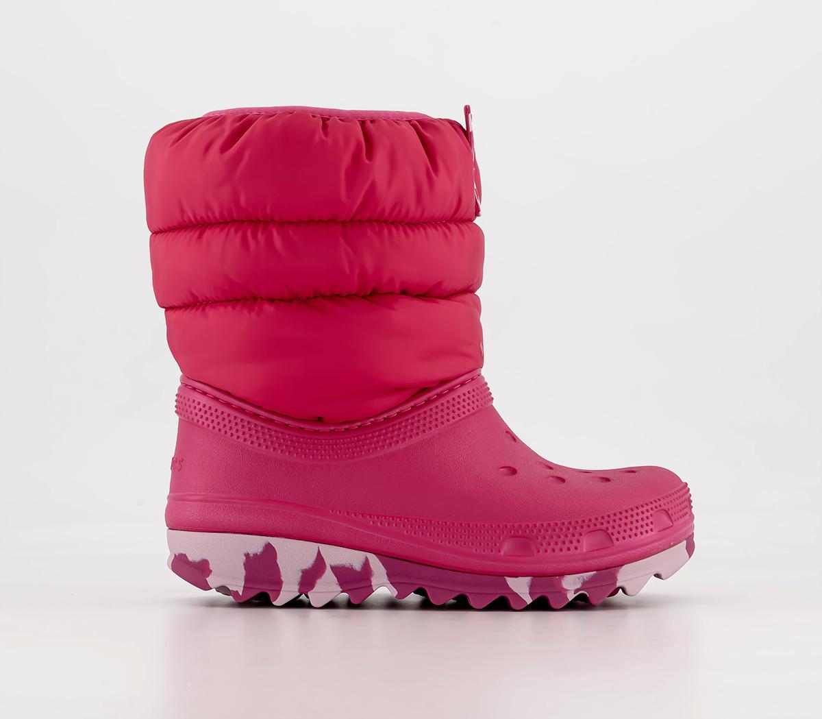 Crocs Classic Neo Puff Kids Boots Candy Pink - Unisex