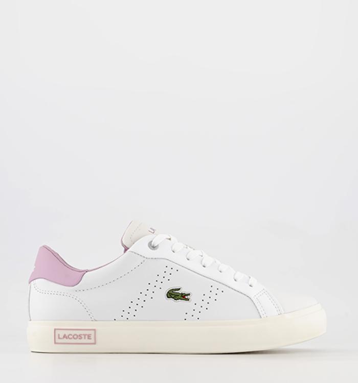 Lacoste Powercourt Trainers White Pink