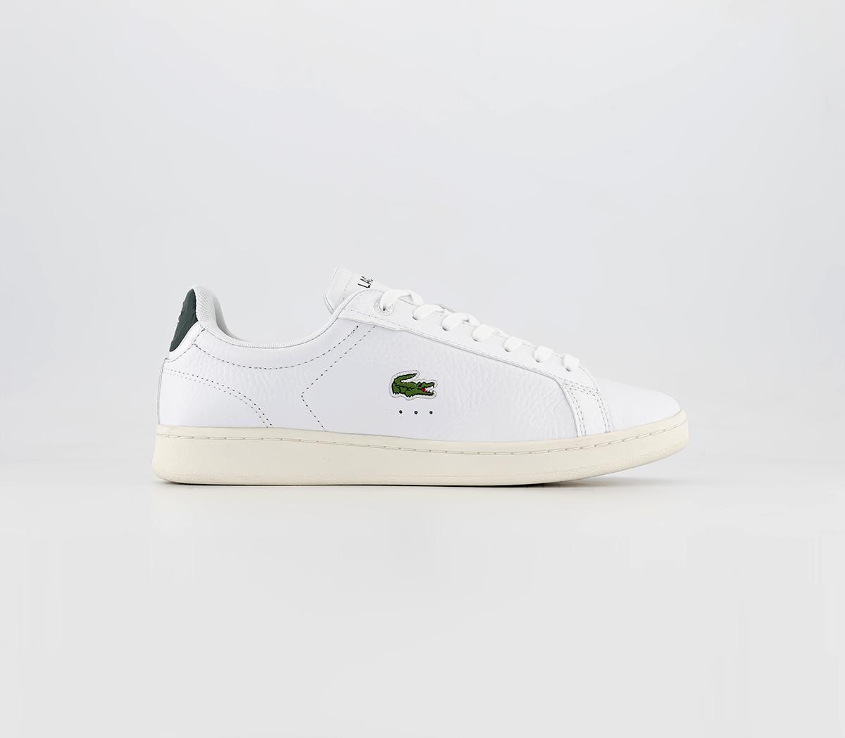 Lacoste white cheap and green sneakers