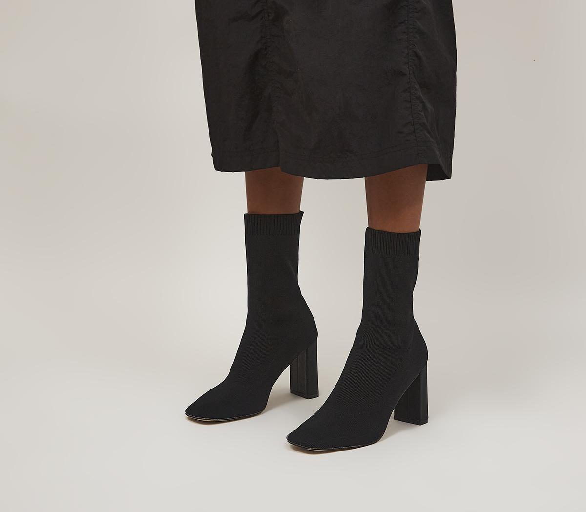 OFFICEAngel Square Toe Pull On Boots OFFICEAngel Square Toe Pull On BootsBlack