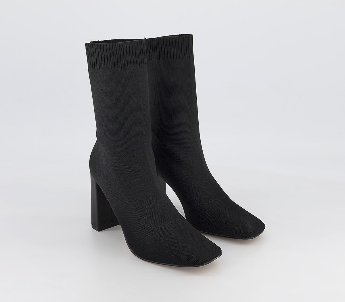 OFFICEAngel Square Toe Pull On Boots OFFICEAngel Square Toe Pull On BootsBlack