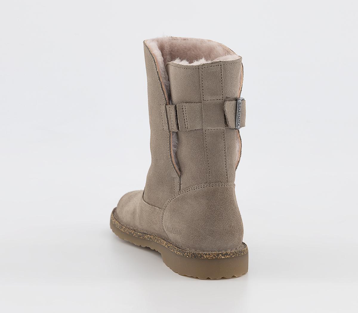 BIRKENSTOCK Uppsala Shearling Boots Gray Taupe Women's Boots