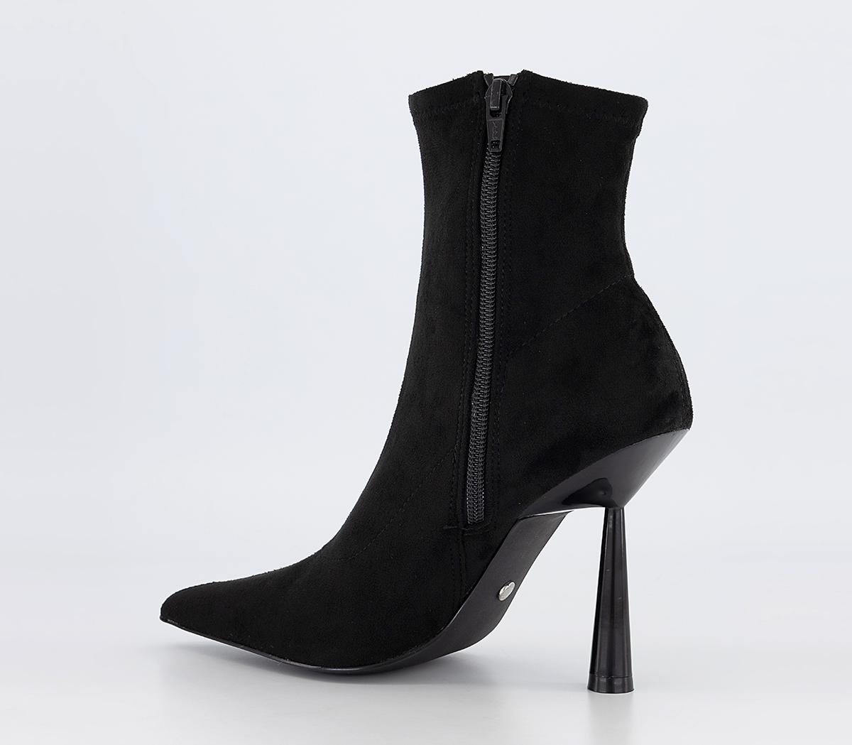 OFFICEAriella Point Stretch Pull On Ankle BootsBlack