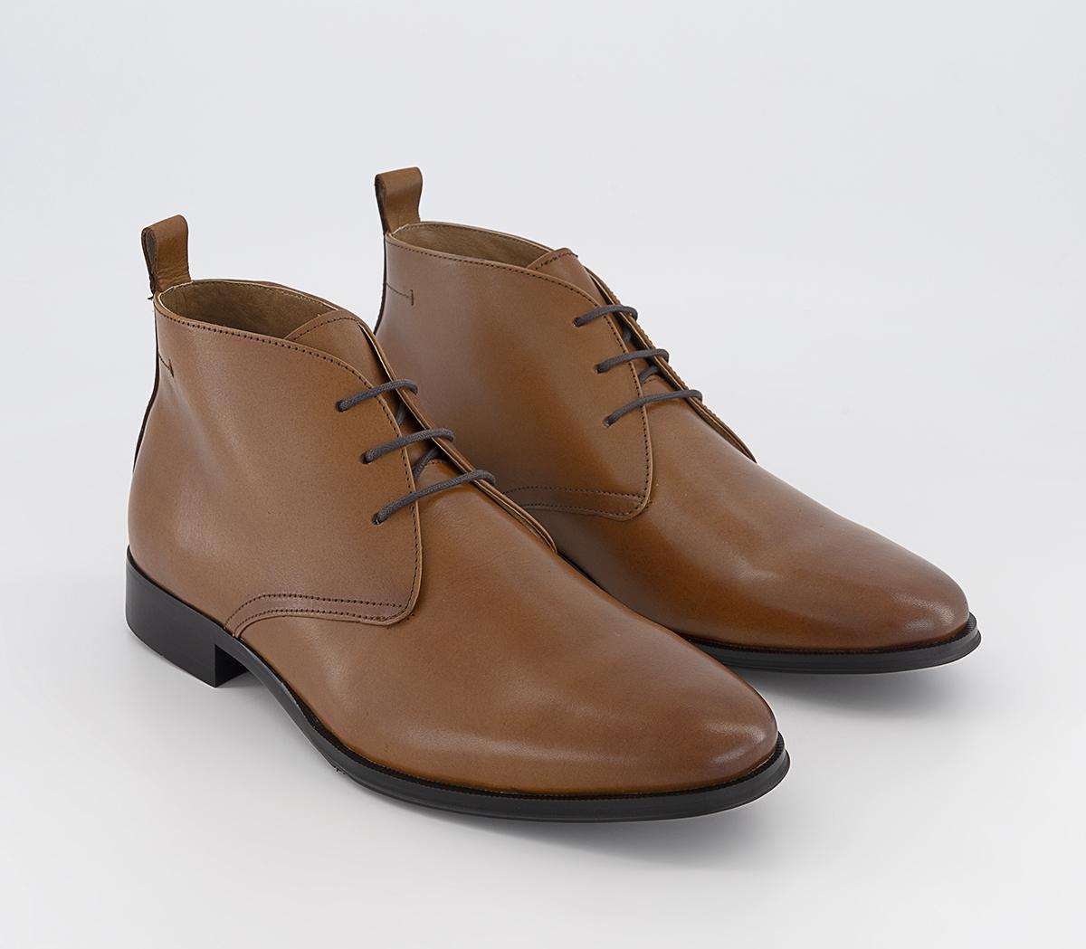 OFFICE Blake Formal Chukka Boots Tan Leather Men’s Boots