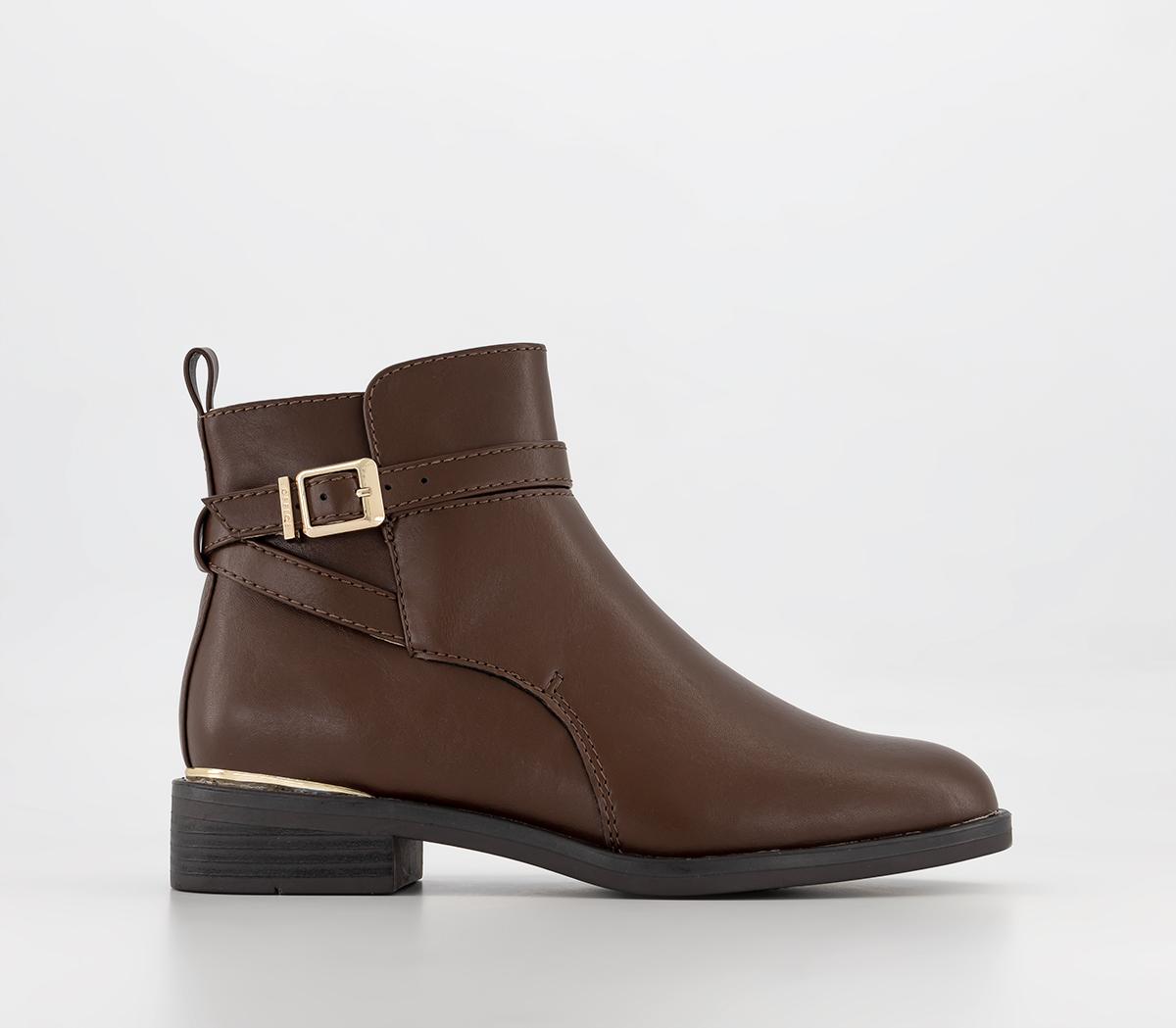 Ava Jodphur Ankle Boots Brown