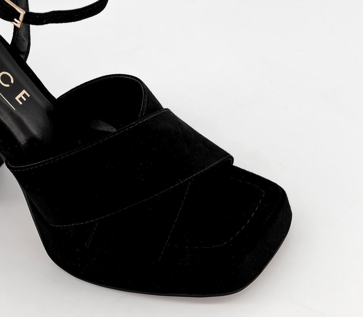 OFFICE Heiress Cross Strap Platforms OFFICE Heiress Cross Strap Platforms Black