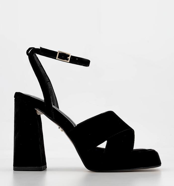 Shoes High-Heeled Sandals Wedge Sandals J/Slides J\/Slides Wedge Sandals black Bast elements 