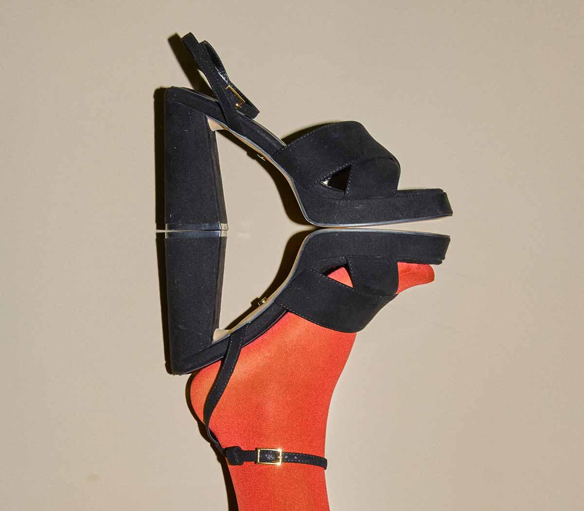 OFFICE Heiress Cross Strap Platforms OFFICE Heiress Cross Strap Platforms Black