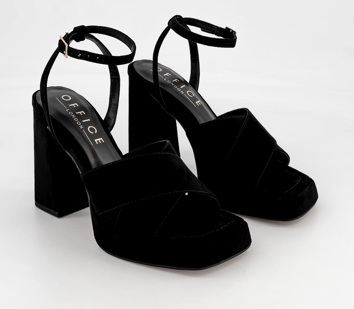 OFFICE Heiress Cross Strap Platforms OFFICE Heiress Cross Strap Platforms Black