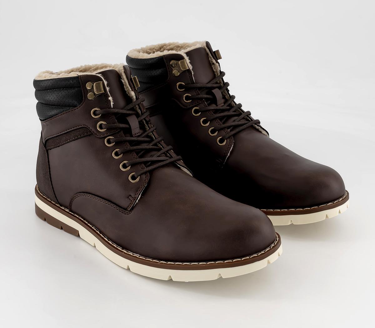 OFFICE Brookwood Borg Linned Hybrid Boots Brown - Men’s Boots