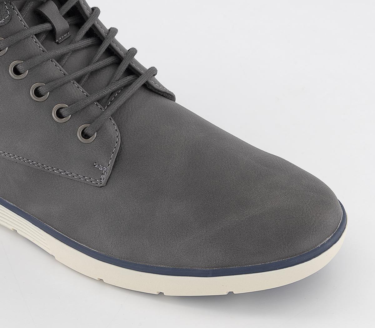 OFFICE Calverton Mid Top Sneaker Boots OFFICE Calverton Mid Top Sneaker Boots Grey