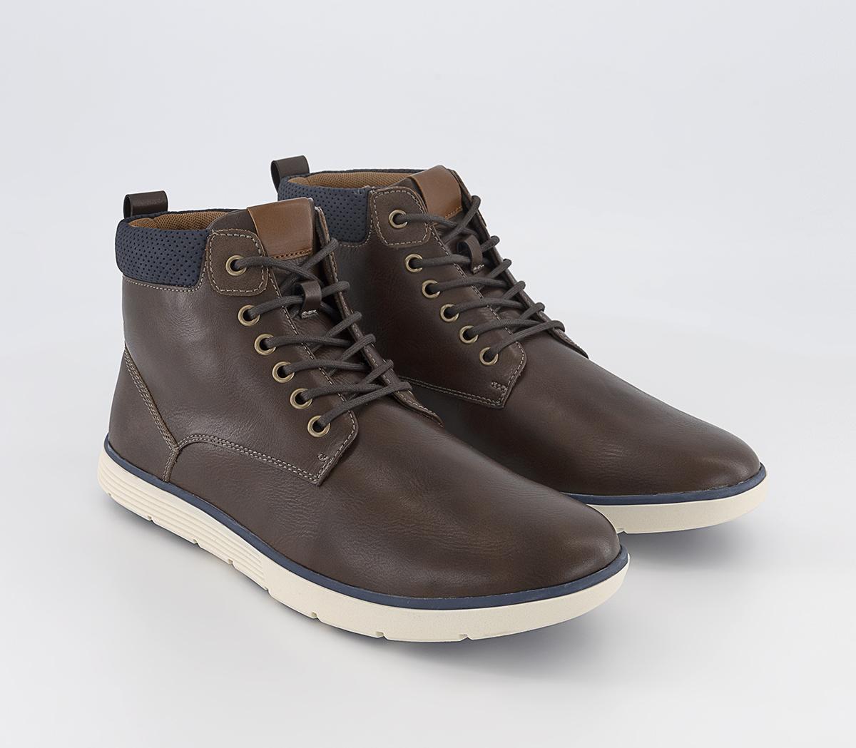 OFFICECalverton Mid Top Sneaker BootsBrown