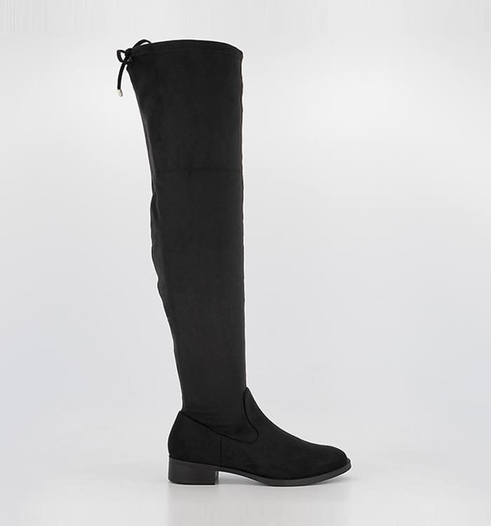 OFFICE Kai Stretch Over The Knee Boots Black