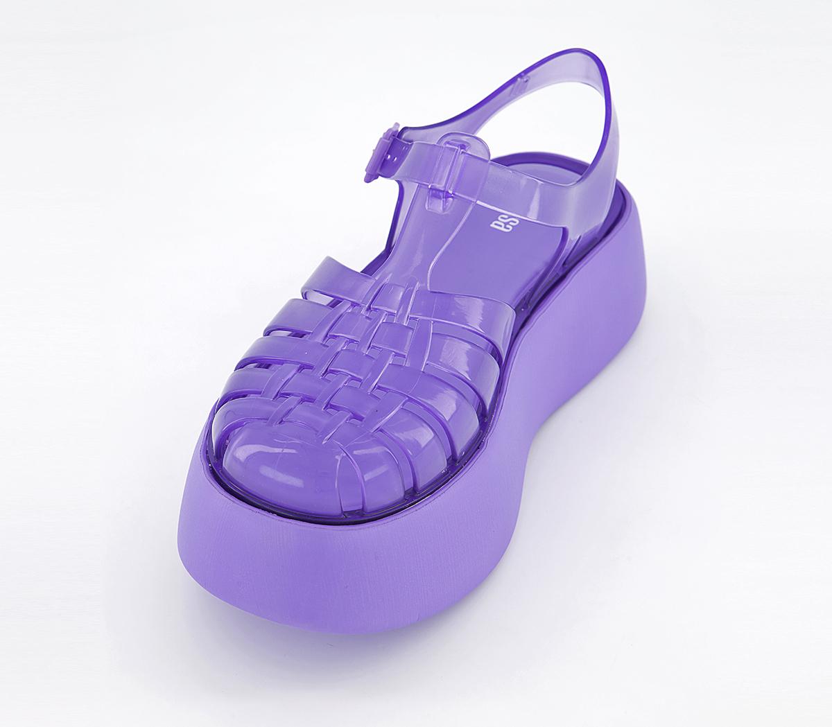 Melissa Melissa Possession Plato Sandals Violet Trans - Jelly Shoes