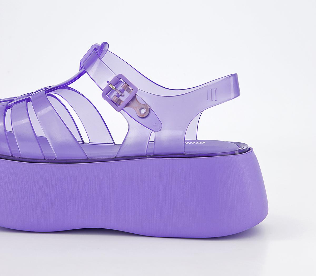 Melissa Melissa Possession Plato Sandals Violet Trans - Jelly Shoes