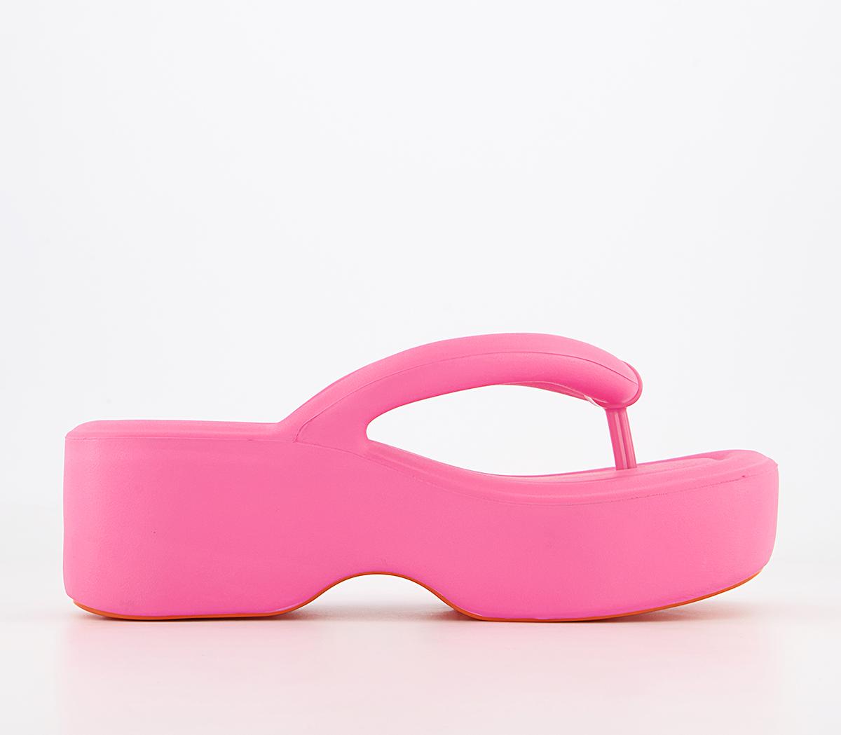 Free Platform Sandals Pink