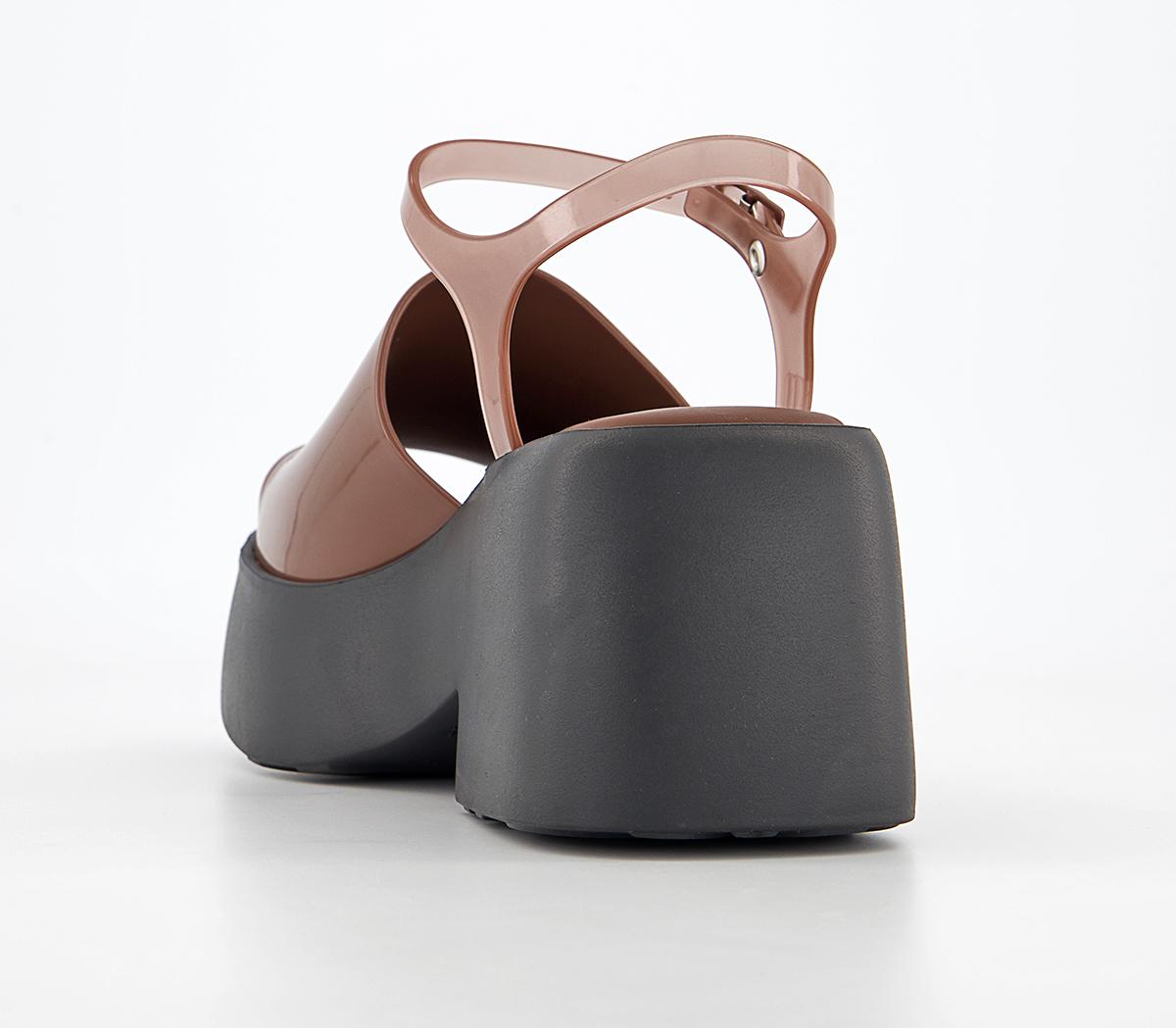 Melissa Melissa Pose Platform Sandals Melissa Melissa Pose Platform Sandals Chocolate Contrast