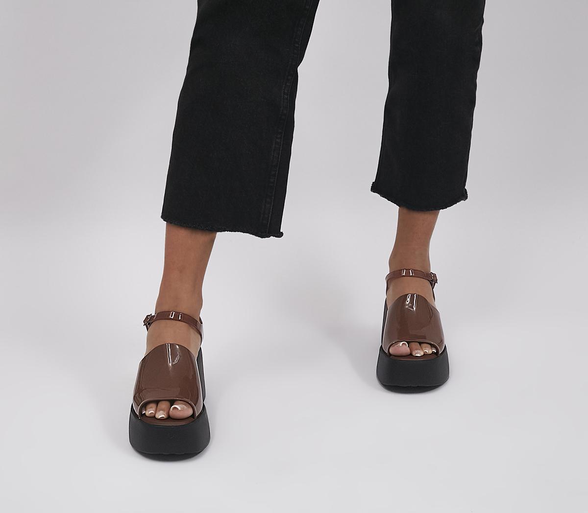 Melissa Melissa Pose Platform Sandals Chocolate Contrast - Women's ...