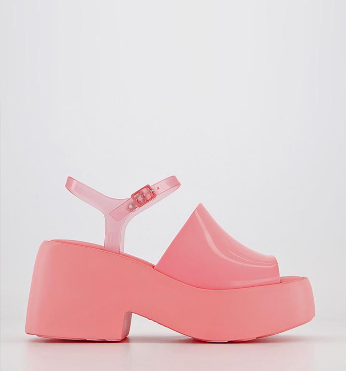 Melissa Melissa Pose Platform Sandals Pink Trans