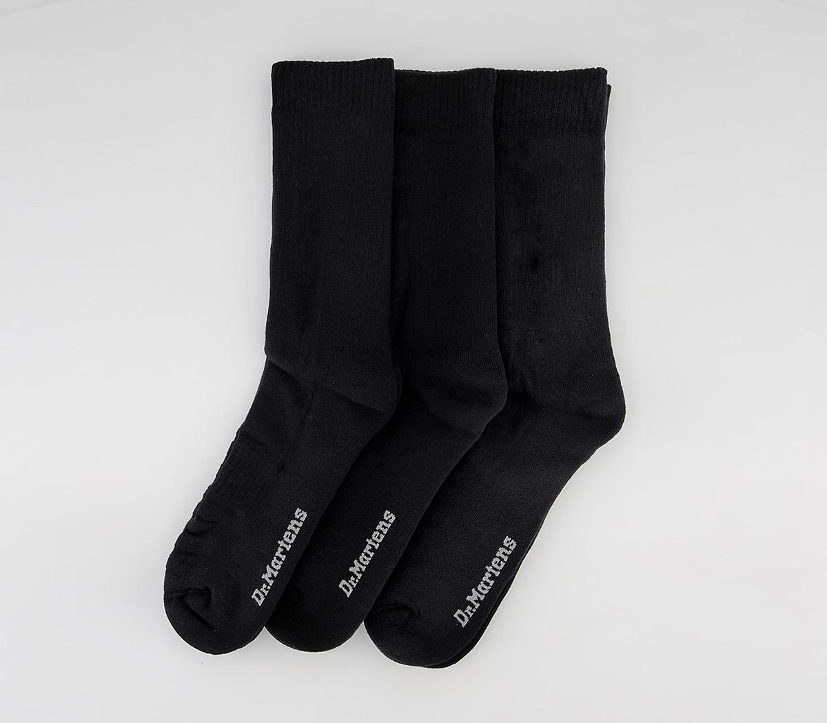 Dr. Martens Double Doc Socks 3 pack Black - Accessories